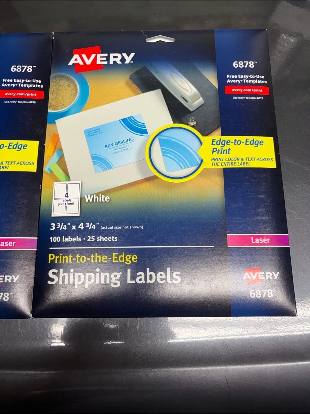 Avery Print-to-Edge Shipping Labels Pack (Avery 6878)